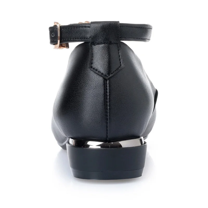 Женские балетки на низком каблуке модные модельные туфли из натуральной кожи