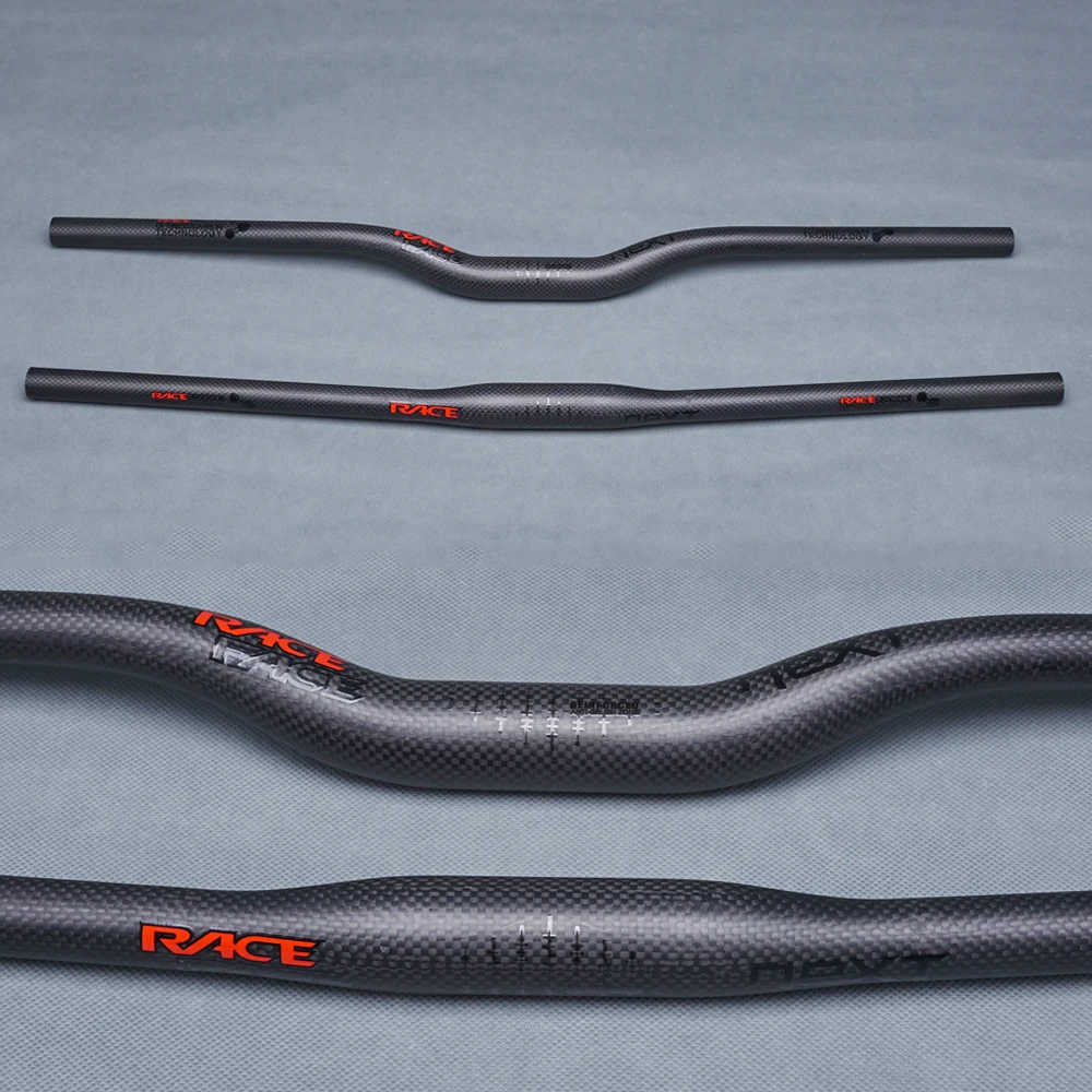 TOSEEK Race Face Next Black Red Matte 3K Carbon Fiber Bicycle MTB Handelbars Sets Bike Mountain Handelbar + Seatpost + Stem