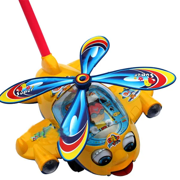 

airplane toy Push The Plane Toddler Toys Small Bell Puzzle Toy For Children Airplane Educational Plastic Baby Toddler 2020