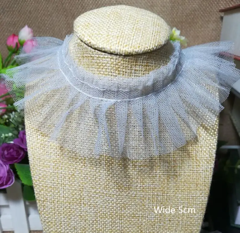 1 ярдов 5 см кружевная лента зеленая ткань белая Черная отделка сетка шитье