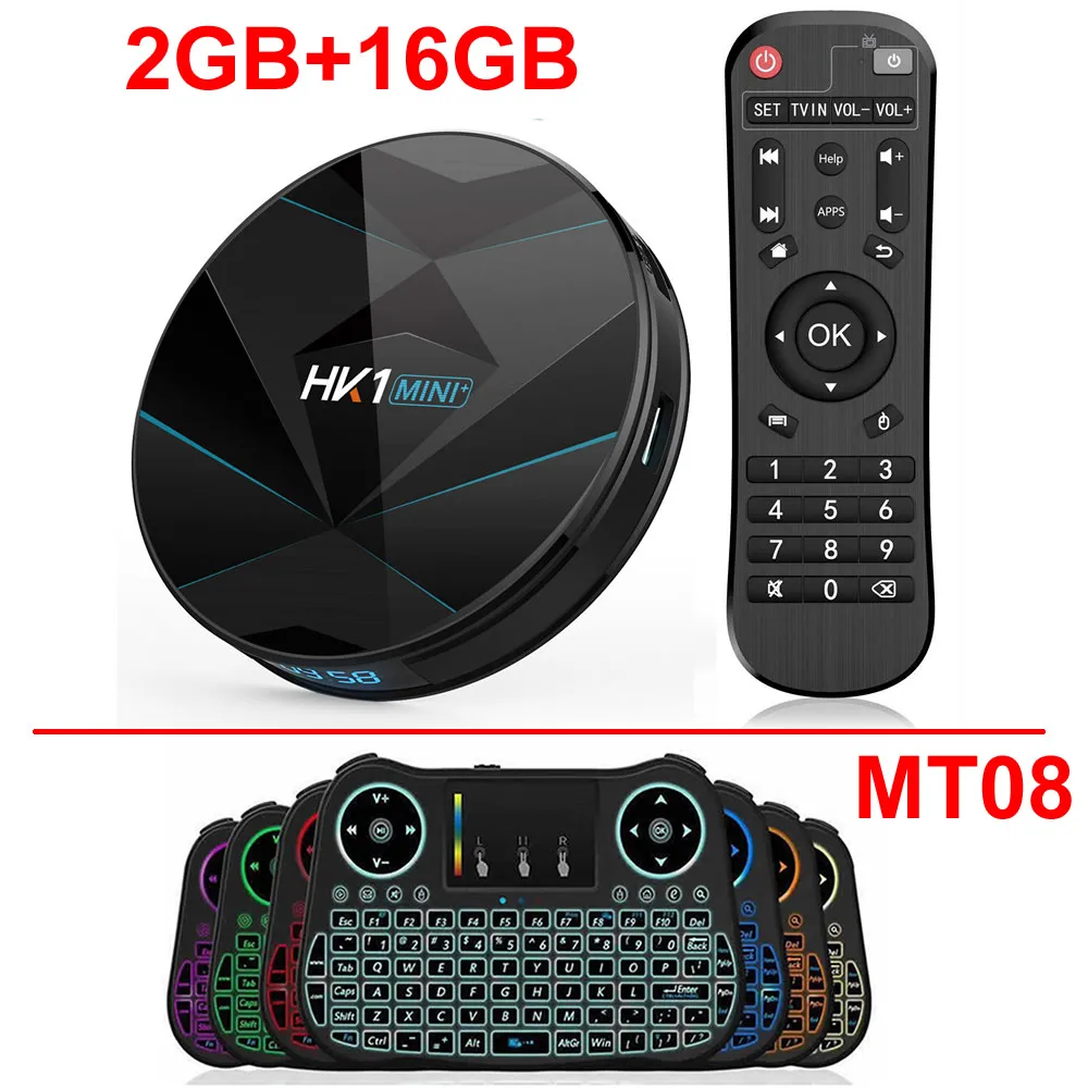 2GB 16GB add MT08 HK1 Мини плюс Смарт ТВ приставка Android 9,0 RK3318 4 Гб ОЗУ 128 Гб ПЗУ 2,4G/5G двойной wifi BT4.0 3D 4K HDR H.265 USB3.0 цифровой дисплей - Цвет: 2GB 16GB add MT08