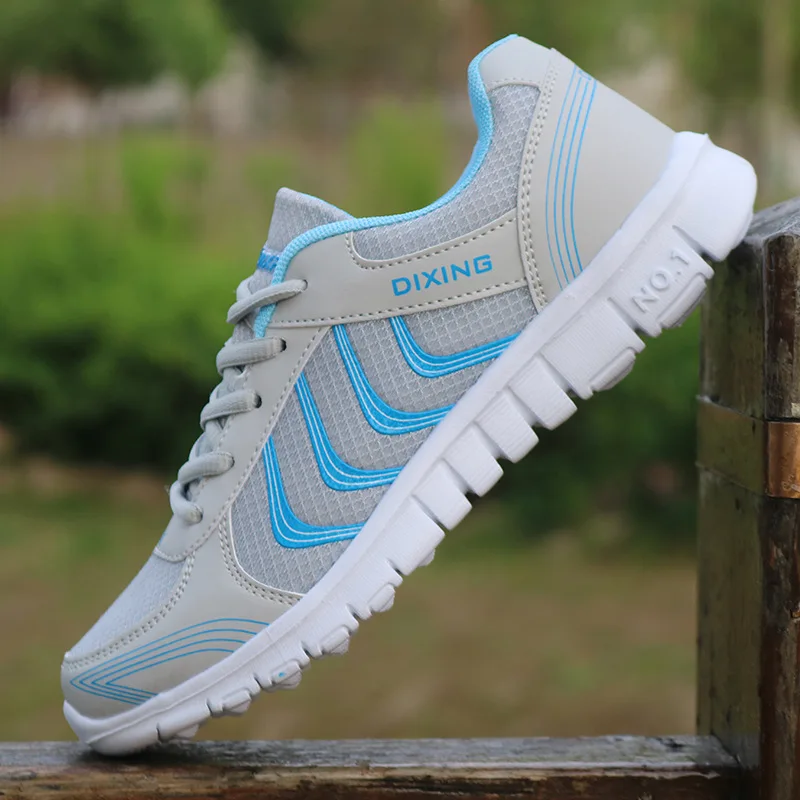 2020 New hot men casual shoes breathable mesh lace-up white sneakers comfortable gingham man plus size | Обувь