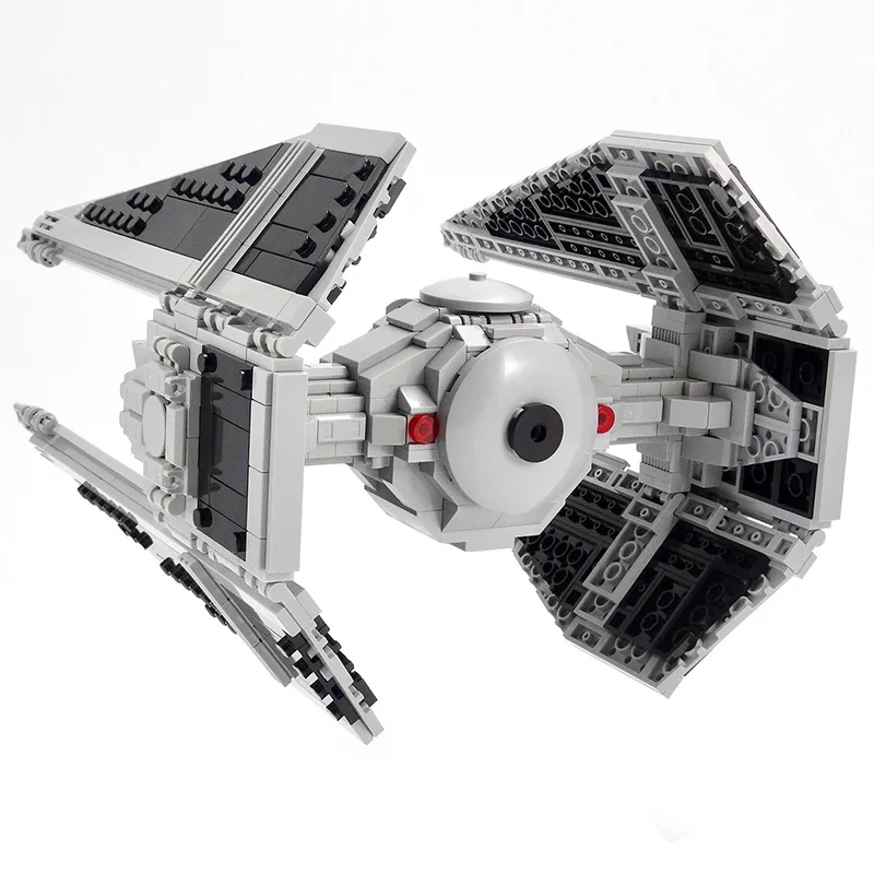 BuildMOC Star Movie Series Warship Millennium spaceship TIE Interceptor Fighter Model Building Blocks Toys for Children Gift | Игрушки и