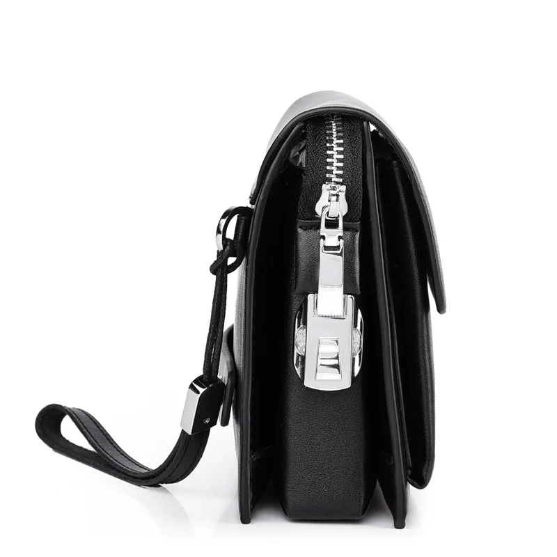 Новая стильная мужская сумка-клатч с кодовым замком большой вместимости |