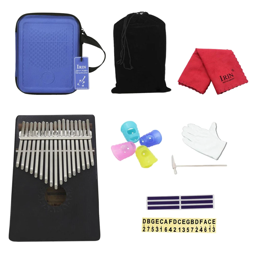 Портативный Акация дерево C тон калимба мбира палец перкуссия большой пианино 17