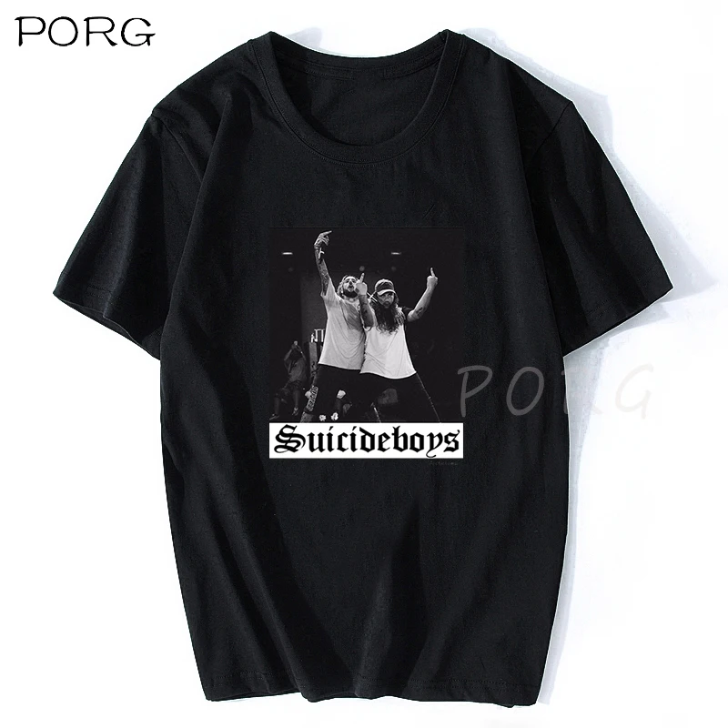 Футболка мужская с парнями из Suicideboys надписью $ uicideboy хлопковая тенниска в стиле