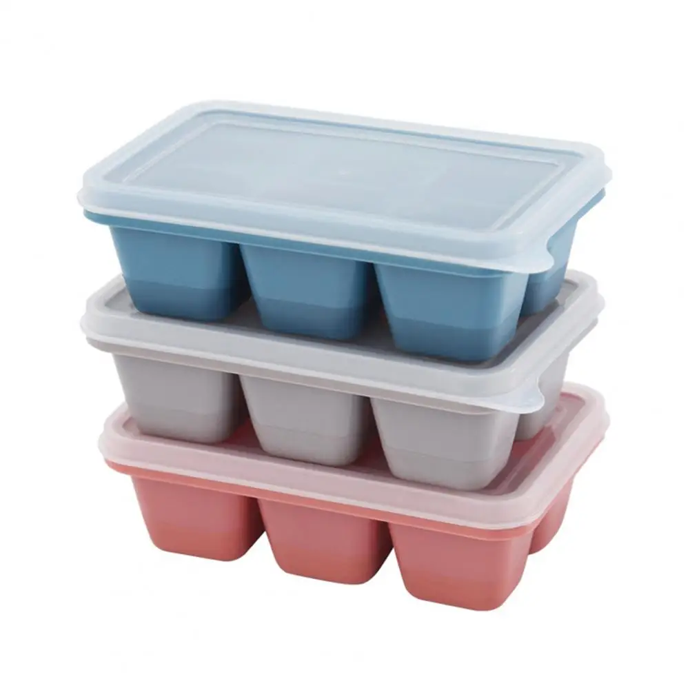 

3Pcs Ice Mold Non-stick Low Temperature Resistance PP Kitchen Ice Cube Making Mould for Summer