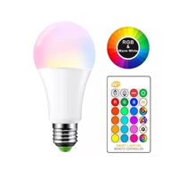 led bulb e27 16 color changing rgb magic led bulb 51015w 85 265v rgb led lamp spotlight ir remote control led bulbs for home