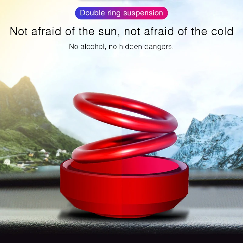 Автомобильный мини-освежитель воздуха с двойным кольцом для ароматерапии |