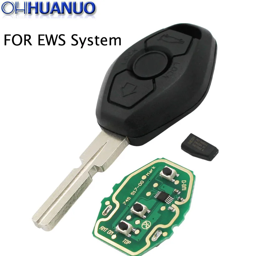 Дистанционный Автомобильный ключ для BMW EWS System PCF7935 Chip 315MHz или 433MHz X3 X5 Z3 Z4 1/3/5/7 Series