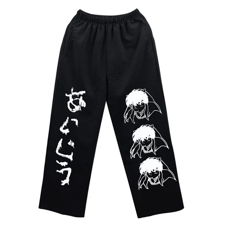 

women Harajuku Anime Wide Leg Pants Women Japanese Streetwear Sweat Pants Korean Style Plus Size Loose Pants Women Trousers