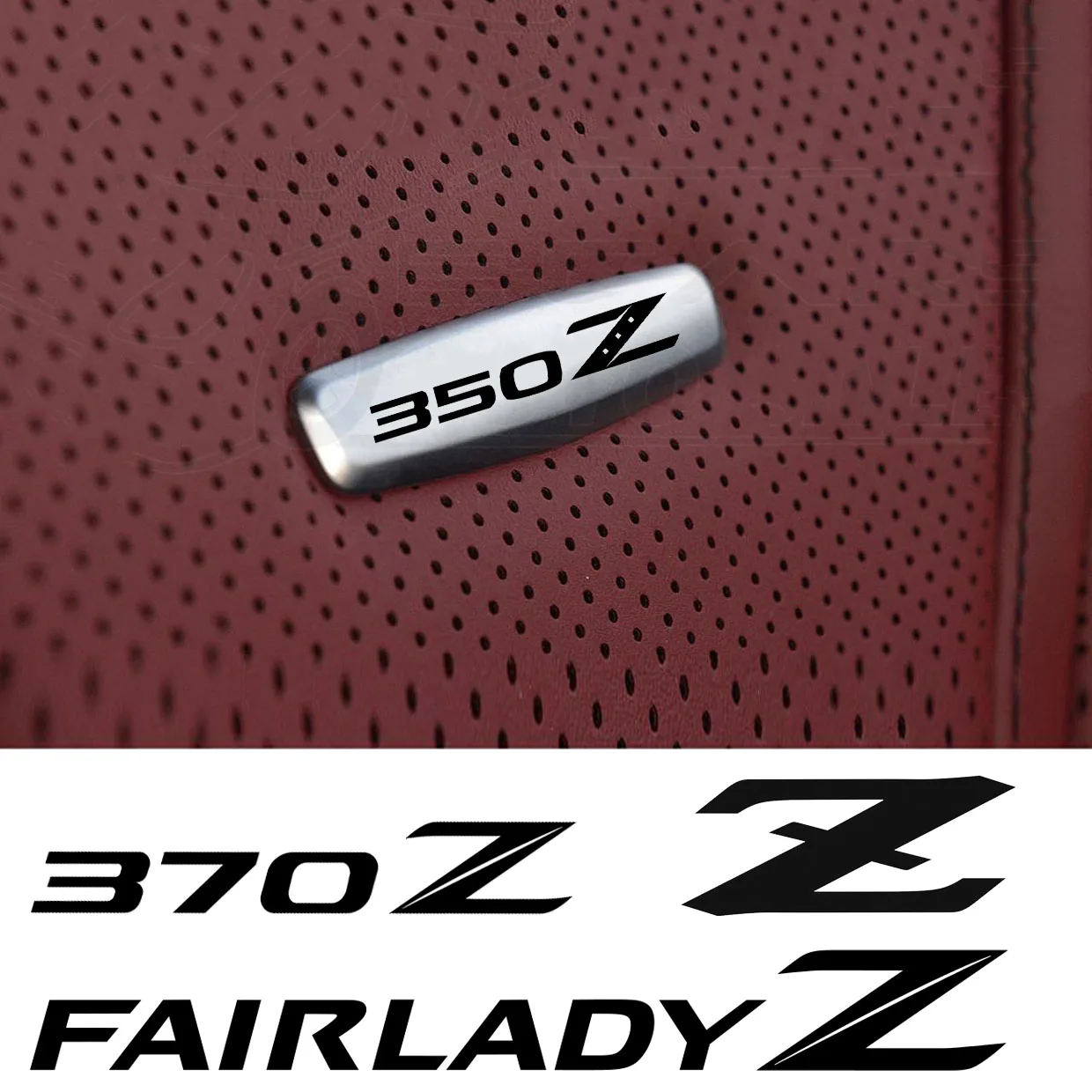 Наклейки для тюнинга переднего сиденья металлические значки Nissan 350Z Z33 Nismo Z GTS 370Z