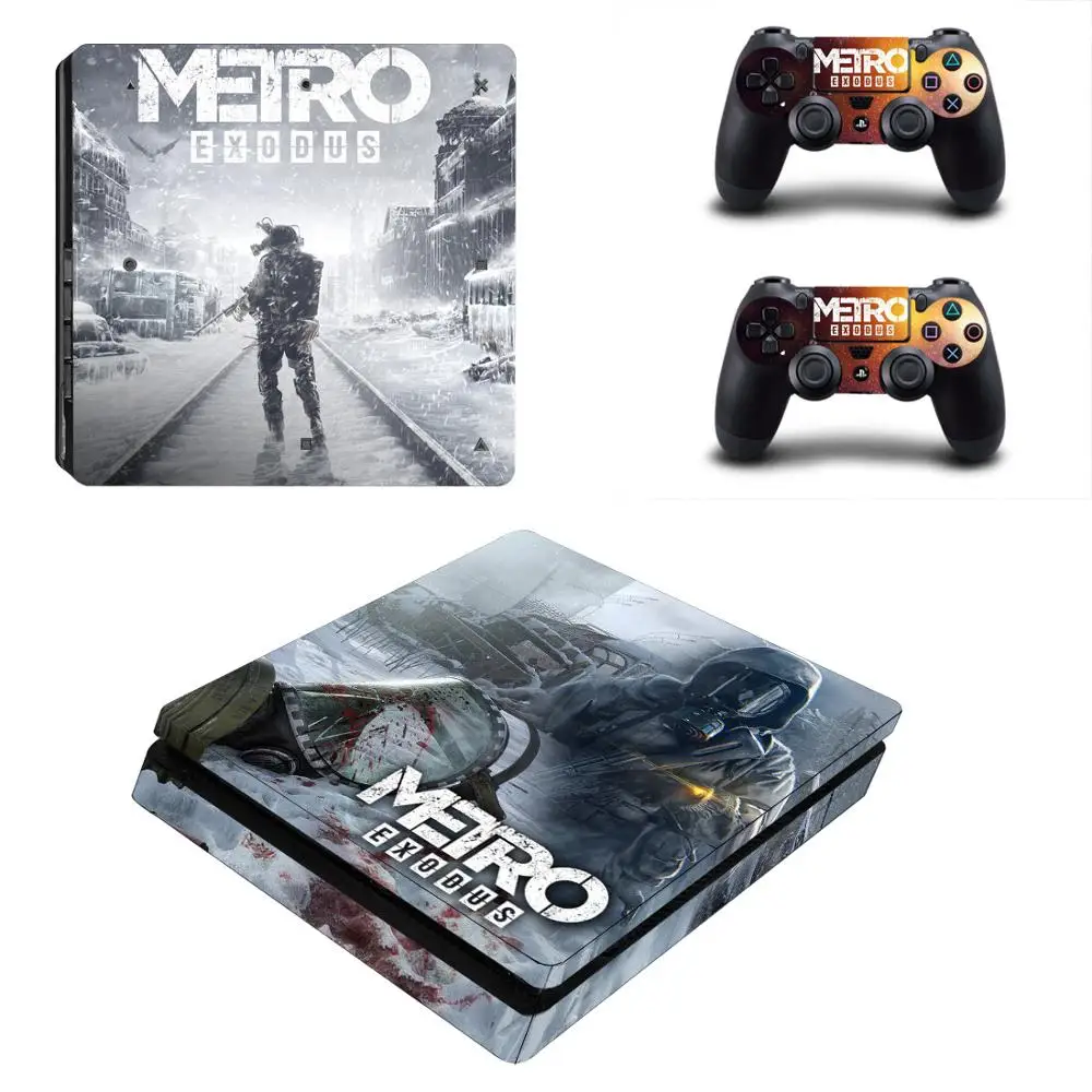 Тонкая наклейка Metro Exodus PS4 s Play station 4 наклейки для PlayStation тонкая Виниловая консоли и
