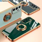 Чехол для Huawei P50 Pro, P40 Lite, P30, P20, Mate 40, 30, Nova 8, 7, 6, Honor 20, 30S, с кольцом-подставкой