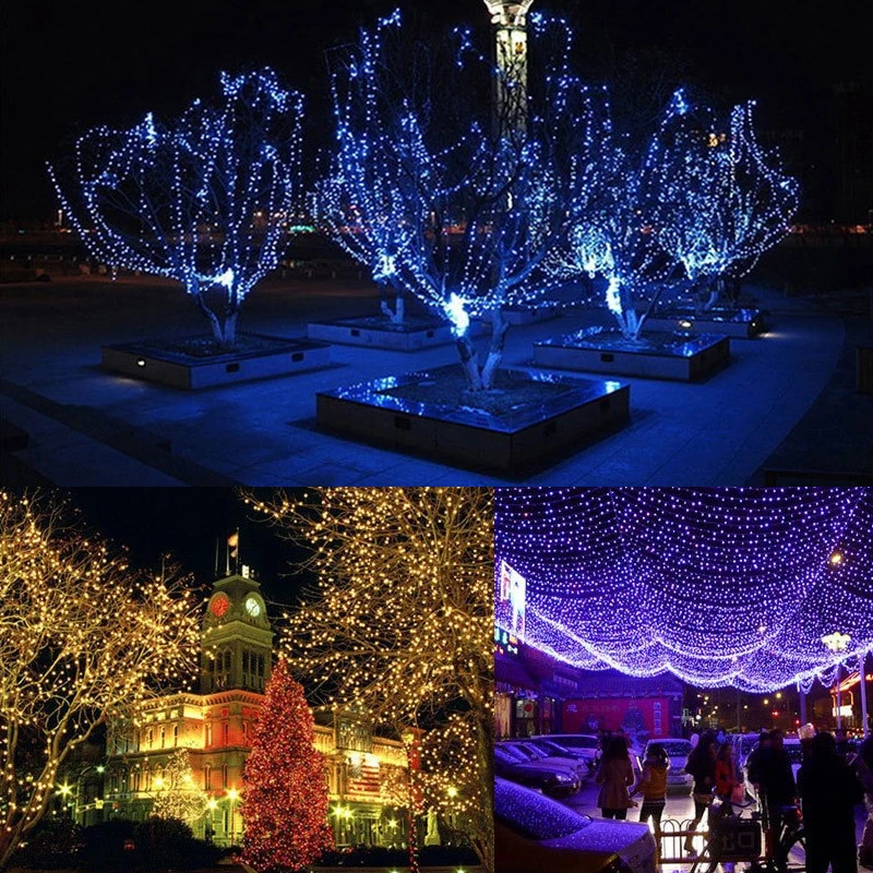 Eslas Fairy Garland LED Ball String Lights 220V EU Plug Waterproof IP65 Outdoor ball Christmas Holiday Wedding Party Decotation | Освещение