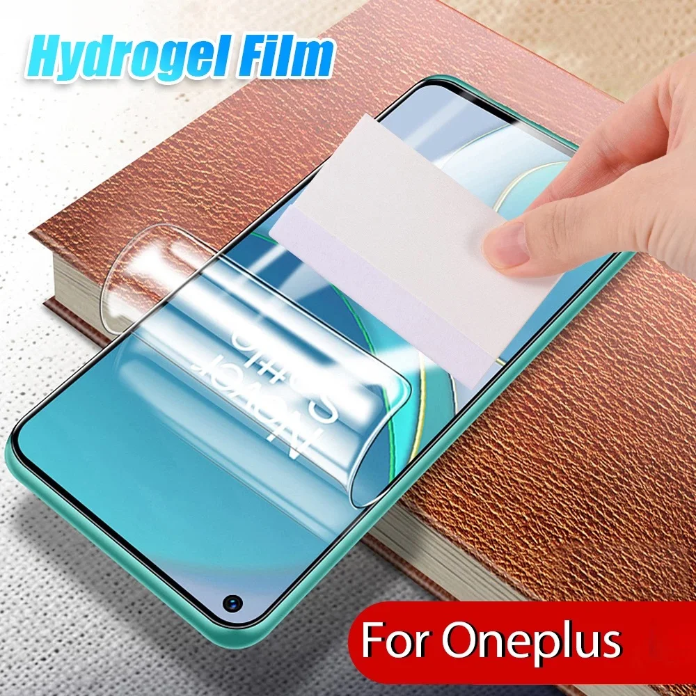 

9D Protective Hydrogel Film For Oneplus 3 3T 5 5T 6 6T 7 7T 8T Screen Protector 1+5 1+7T One Plus nord N10 N100 Film Case