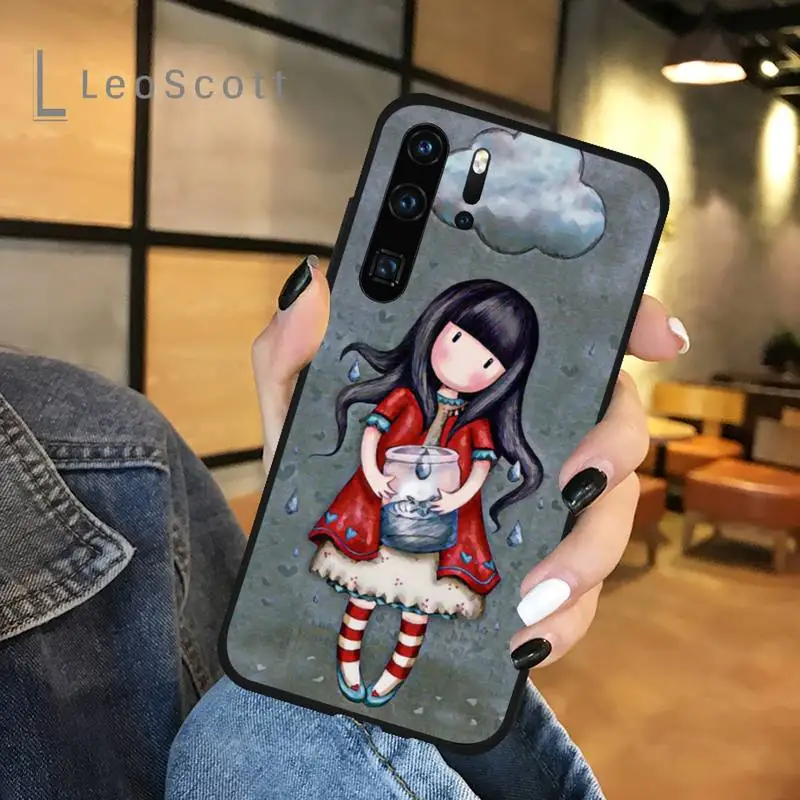 

Santoro Gorjuss Phone Case For Huawei honor Mate P 9 10 20 30 40 Pro 10i 7 8 a x Lite nova 5t Cover Funda Shell coque