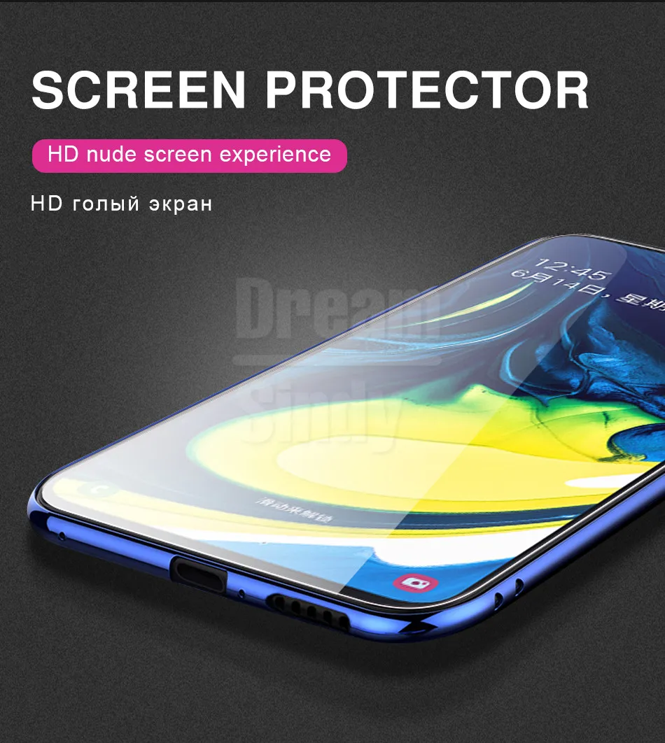 3 шт. защитный 100D гидрогель пленка для samsung Galaxy A10 A20 A30 40 A50 A60 A70 A7 A8 M10 M20 Экран пленка на весь экран