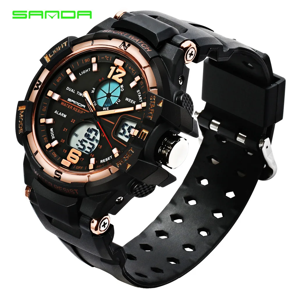 Diray 302G детские цифровые часы Cool Ulzzang Часы мужские электронные часы двойной дисплей многофункциональные водонепроницаемые часы настольные