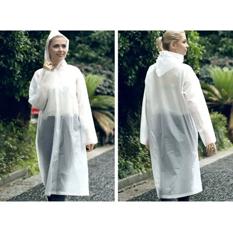Водонепроницаемый дождевик для мужчин и женщин уличная ткань EVA длинный пончо с