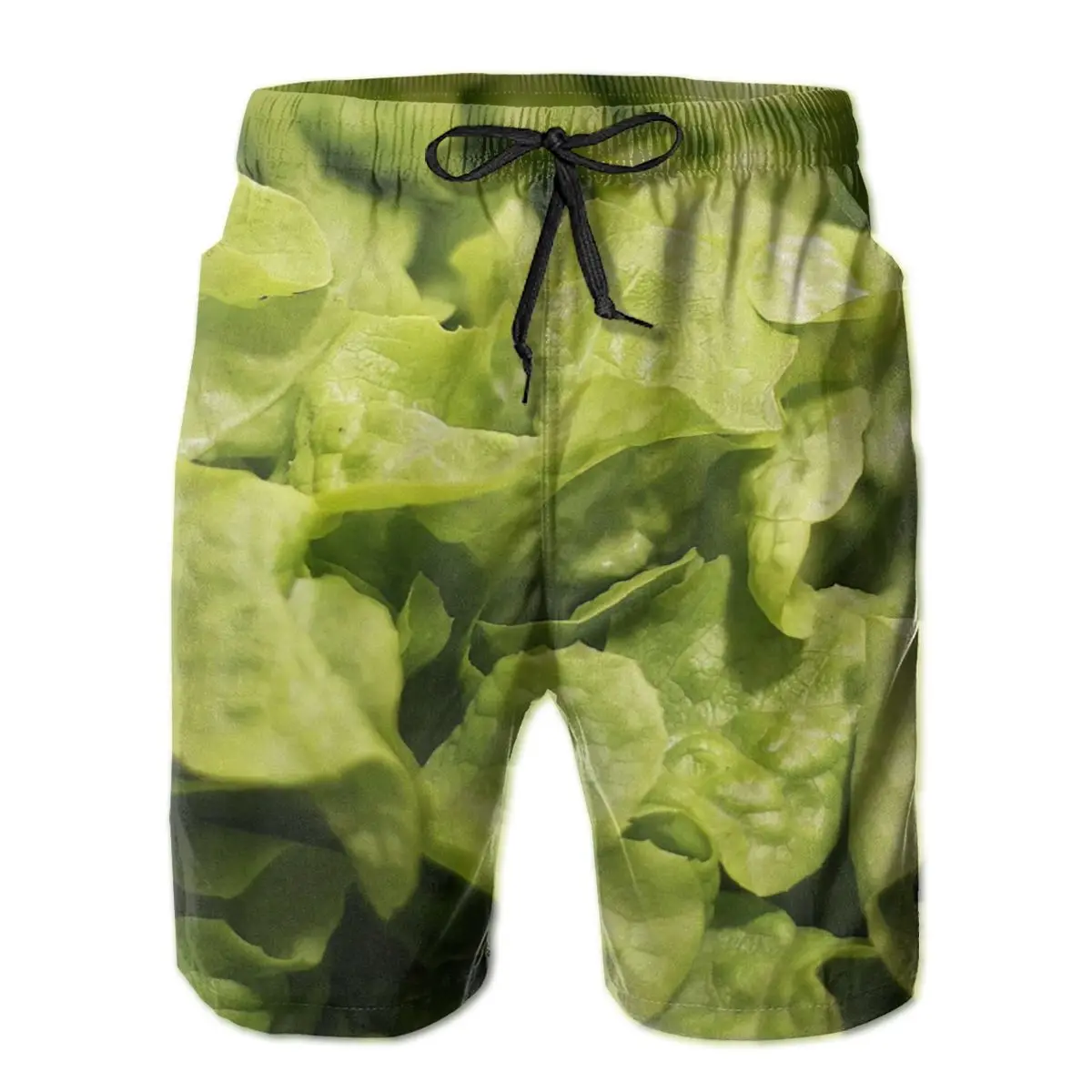 

Summer Men Beach Shorts Breathable Quick Dry Funny Novelty Sausage Party,Food Full Printed Sports Salad Hawaii Pants