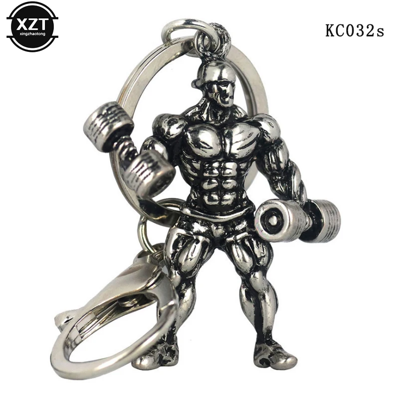 Автомобильный брелок для ключей с Для мужчин металл спортивные мышцы человек