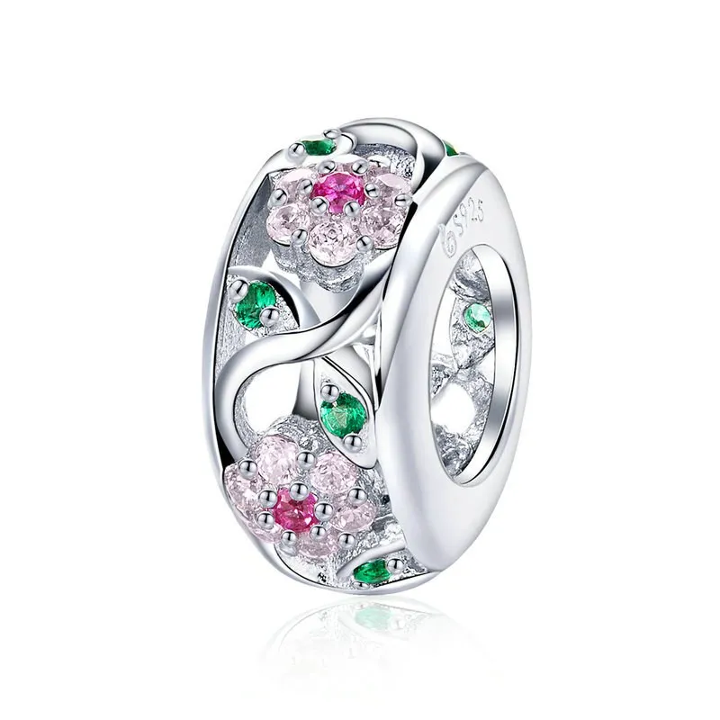 sn039 INBEAUT Лидер продаж 925 пробы серебро Ловец снов подвеска Крыло ангела fit Pandora браслет Сердце Дерево цветение Королевский флаг бусины - Цвет: sn039