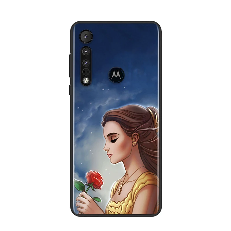 

Beauty and Beast Disney For Motorola G9 G8 G Edge One E7 E6 Power Lite Marco Hyper Fusion Plus Play Black Phone Case