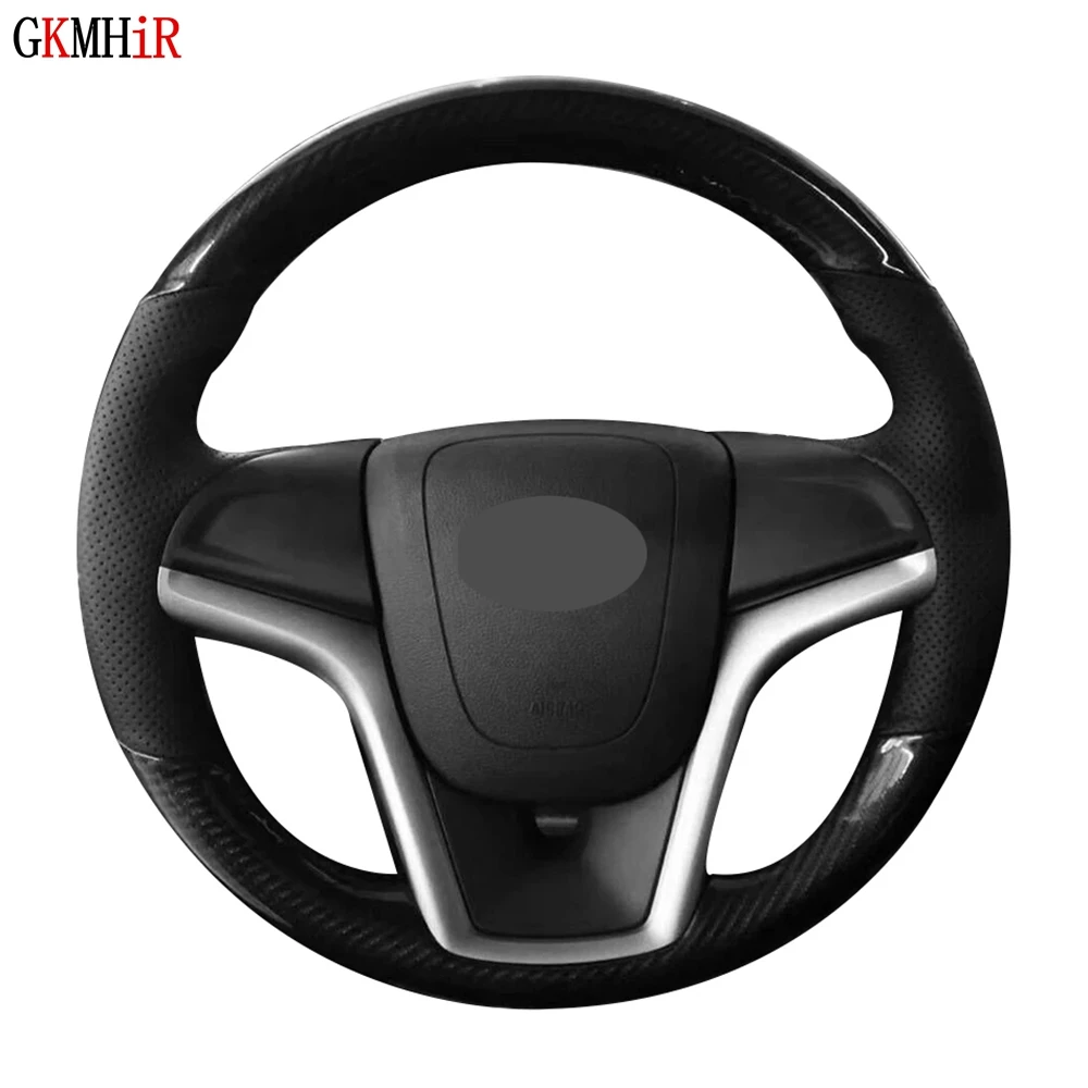 Прошитый вручную нескользящий черный кожаный чехол из углеродного волокна для