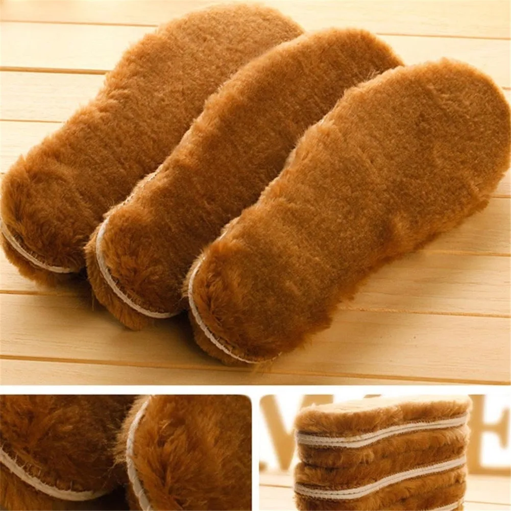 Unisex Wool Snow Boots Fur Insoles Winter Warm Heated 2020 Shoe Pads Breathable Thick Foot Plus Size | Обувь