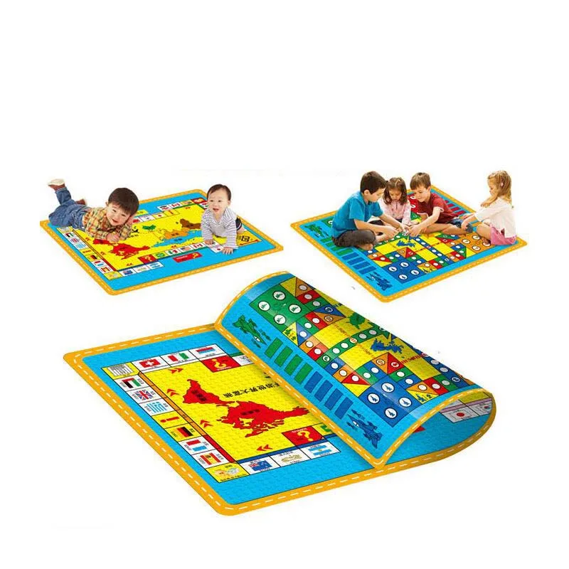 0 6 см толстый детский летающий шахматный коврик для ползания игровой одеяло