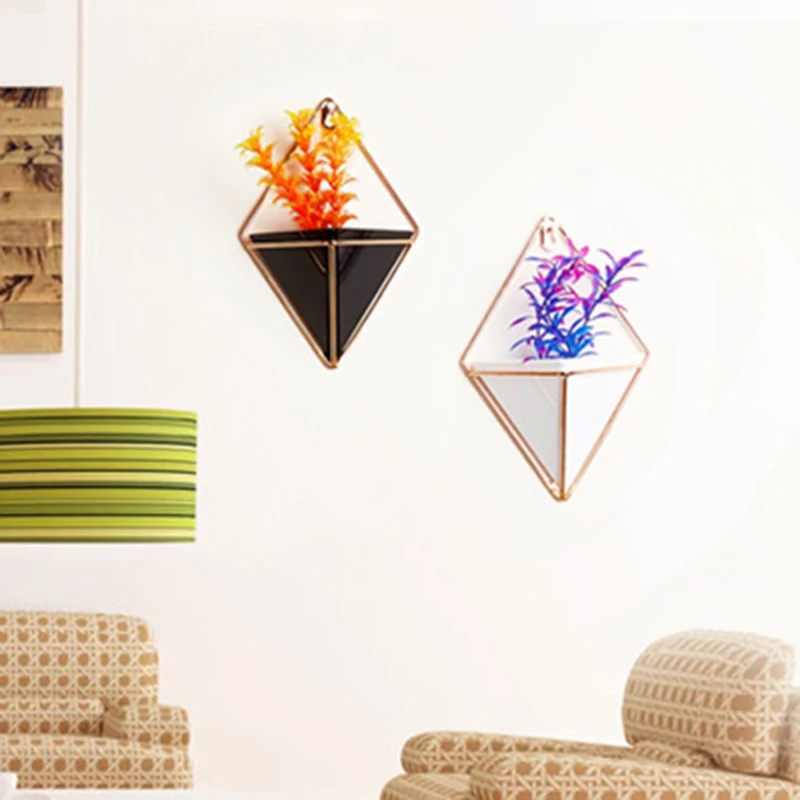 Геометрический цветочный горшок подносы для дома и офиса подвесная ваза