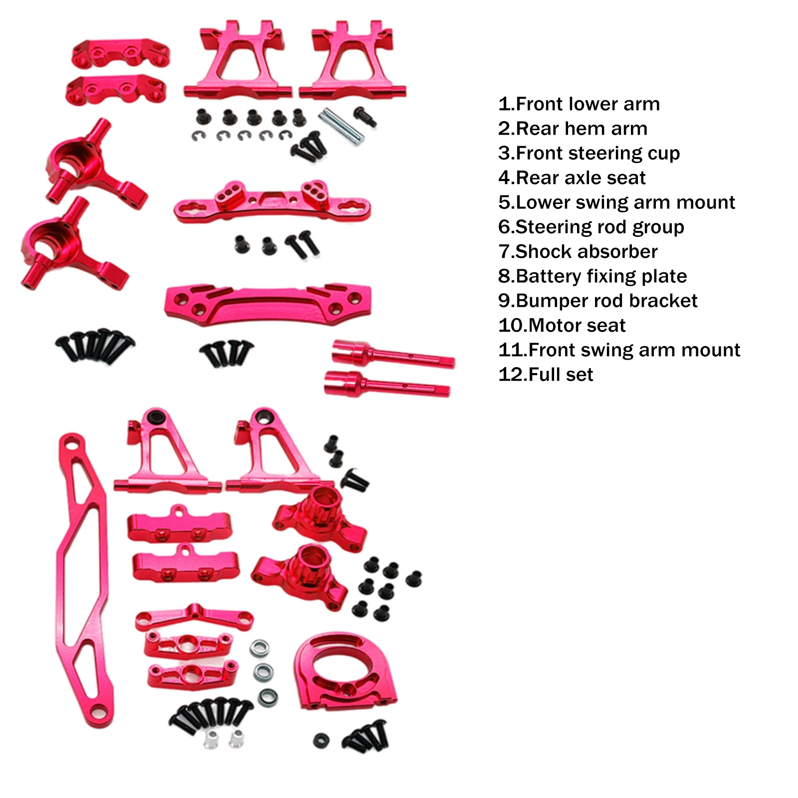 

Запчасти для радиоуправляемых моделей, сменные детали для TT02 Monster Truck, модель для хобби, «сделай сам»