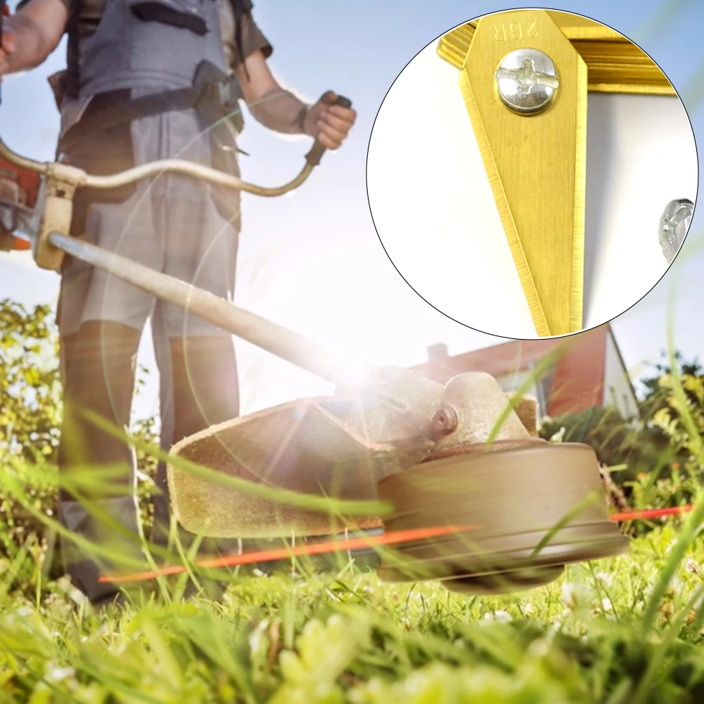

18Pcs Bosch Indego Mower Blade Top Quality Titanium Coated 1mm Lawn Mower Two-blades Sharp Blades Set 49*19mm