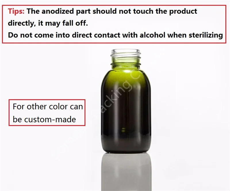 Точечные товары 50 мл Высококачественная зеленая стеклянная капельная бутылка