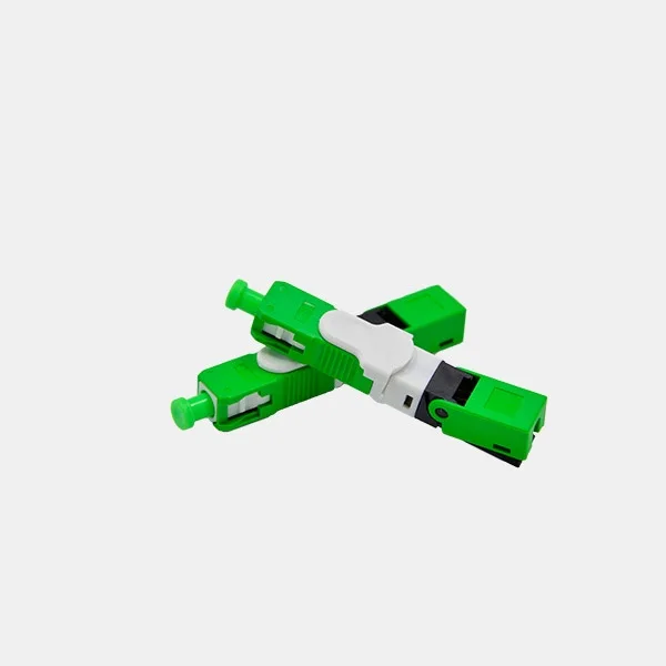 Free Shipping FTTH ESC250D Fast Conector SC APC Single-Mode Fiber Optic Quick Connector FTTH SM Optic For Telecom