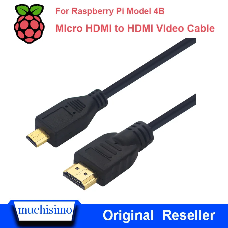 Raspberry Pi 4B Micro HDMI на видеокабель Поддержка 4K адаптер Шнур для планшета HDTV Android