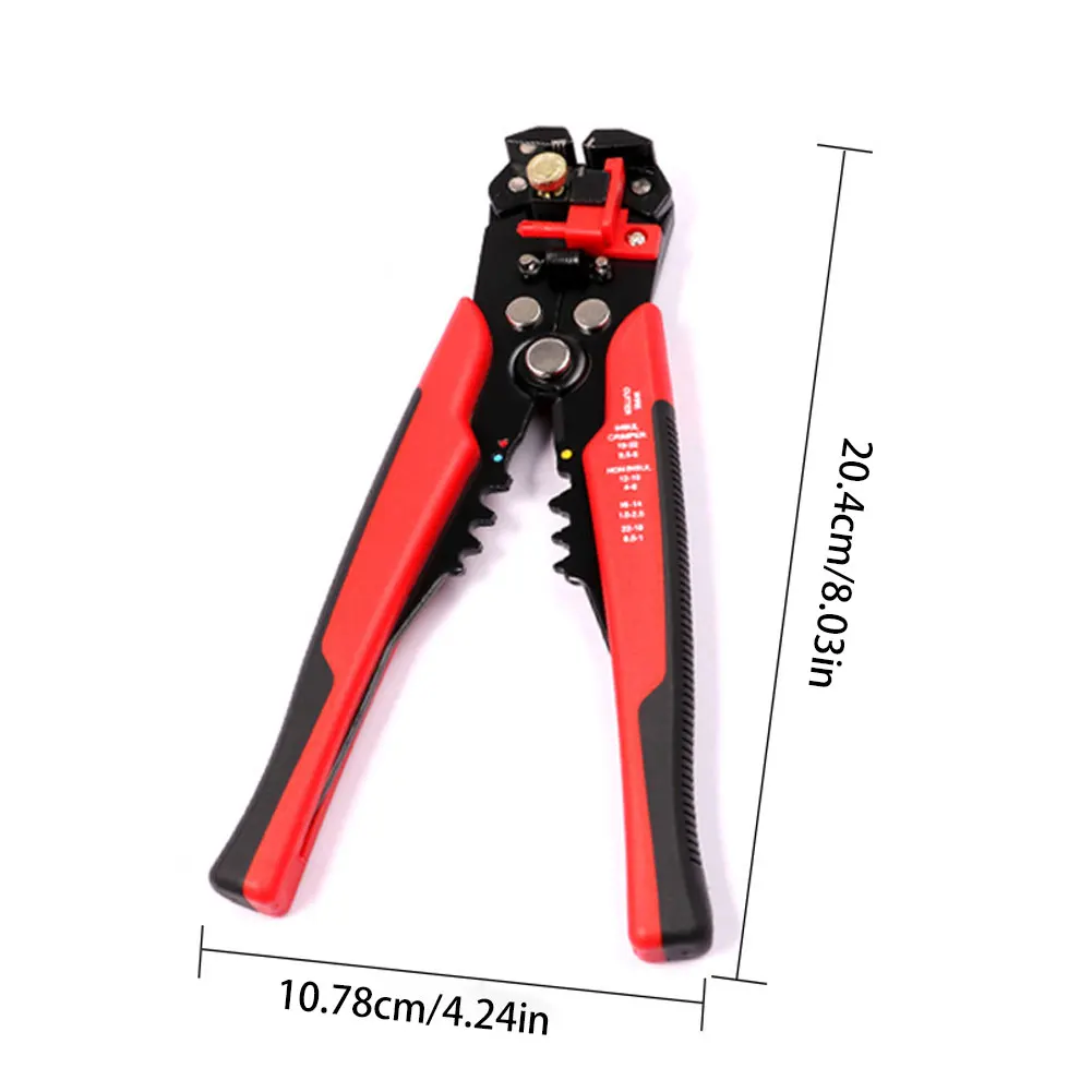

Automatic Wire Stripper Self-Adjusting 10-24AWG Electrical Insulated Terminal Crimper Wire Stripping Cutting and Crimping Tools