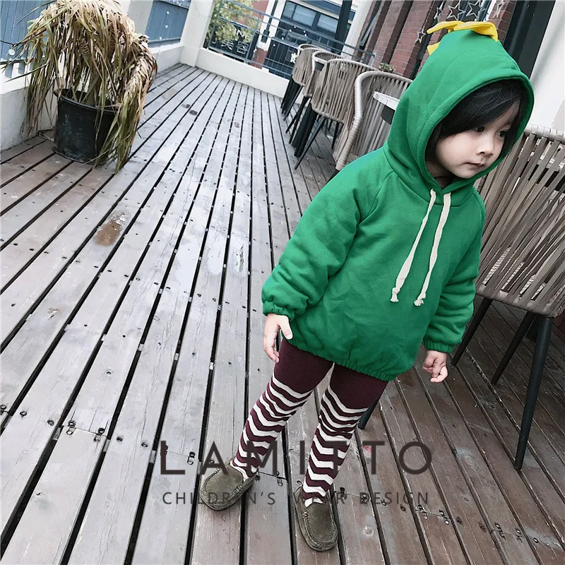 Tonytaobaby новый зимний стиль для мальчиков и девочек плюшевый динозавр с капюшоном