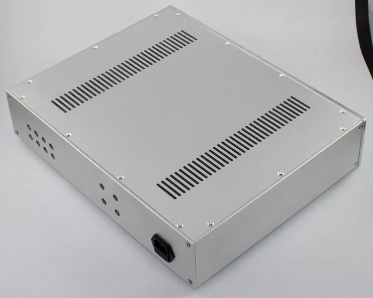 

Size: D392 W435 H155 DAC Amplifier Case Aluminum Chassis Power Supply DIY Case WA85 all aluminum (non-porous) pure rear class A
