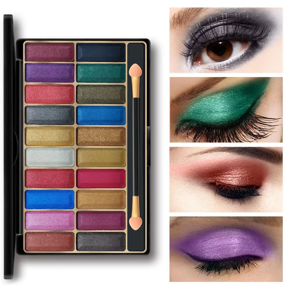 20 Colors Glitter Neon Shining Eyeshadow Palette Waterproof Smoky Eye Shadow Pallete Matte Powder Makeup |