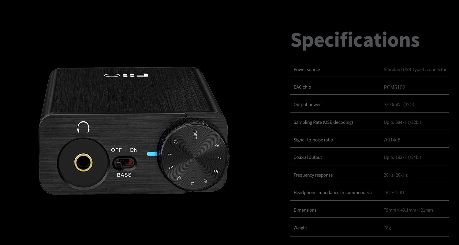 USB-декодер для настольного компьютера 32 бит/384 кГц Тип C/коаксиальный/линейный