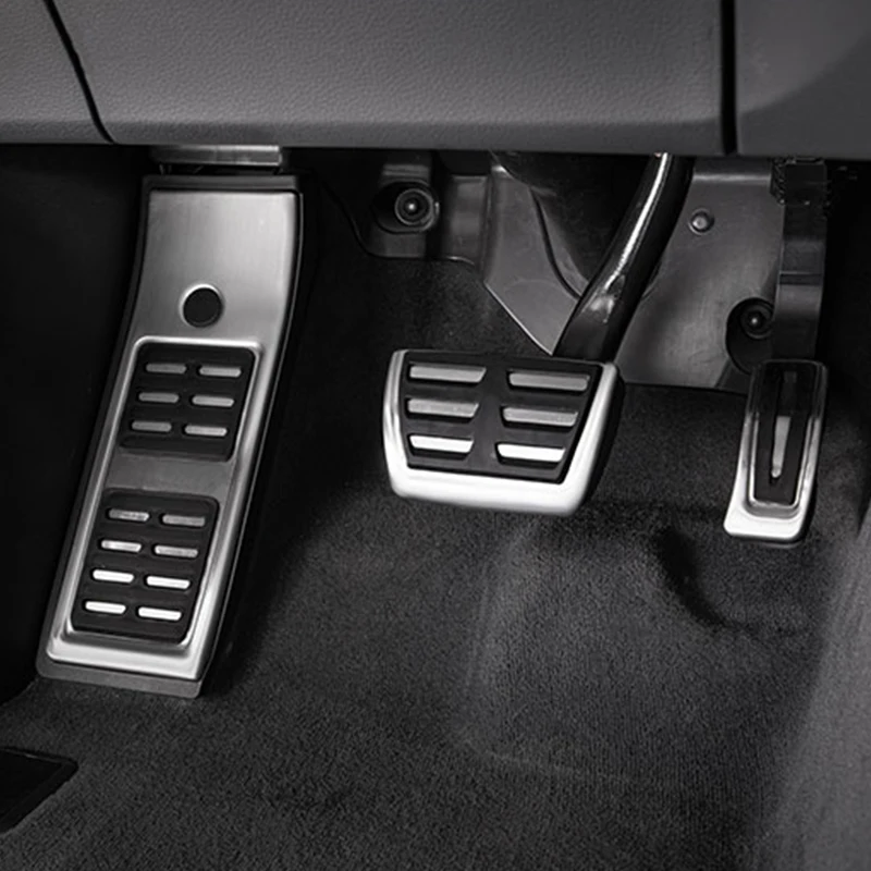

Stainless Steel Car Accelerator Fuel Pedal Brake Foot Rest Pedals Cover For Audi A4 B9 A5 F5 2016 2017 2018 2019 Accessories