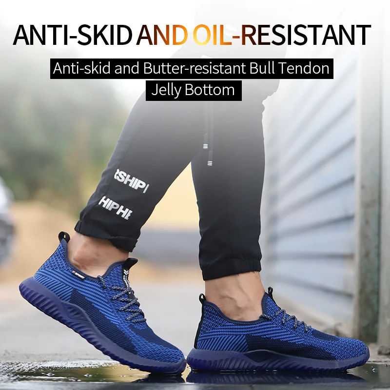 SUADEX мужские защитные рабочие туфли со стальным носком дышащие легкие удобные