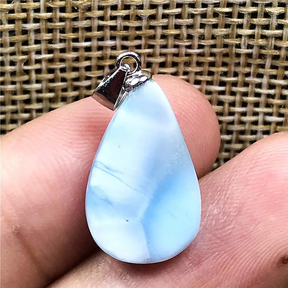 Подвеска Larimar из натурального голубого камня ювелирное украшение для женщин и
