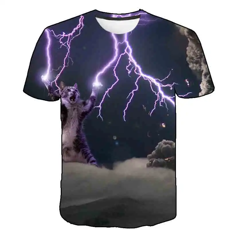 

Summer children The New Kawaii Cat Boys Girls Selling O-Neck T-Shirt Casual Short Sleeve Personality Street Cartoons T-Shirt