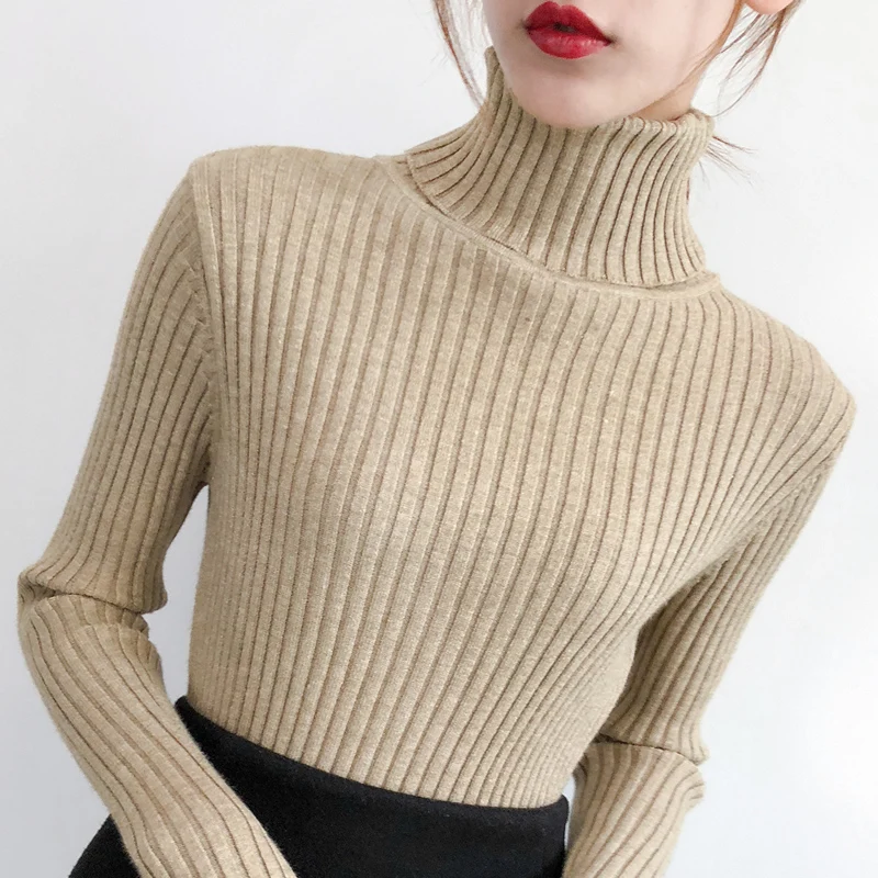 

2020 turtleneck female hedge qiu dong to take a more brief paragraph cultivate morality jersey render unlined upper garment
