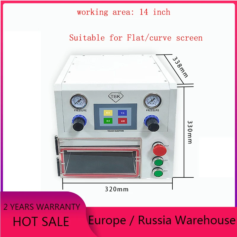 TBK OCA ламинирование 108P вакуумный Ламинирующий аппарат для жира изогнутые прямые и