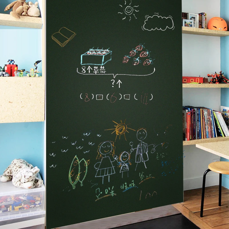 Наклейка на стену самоклеящаяся Съемная доска с рисунком мела для офиса школы