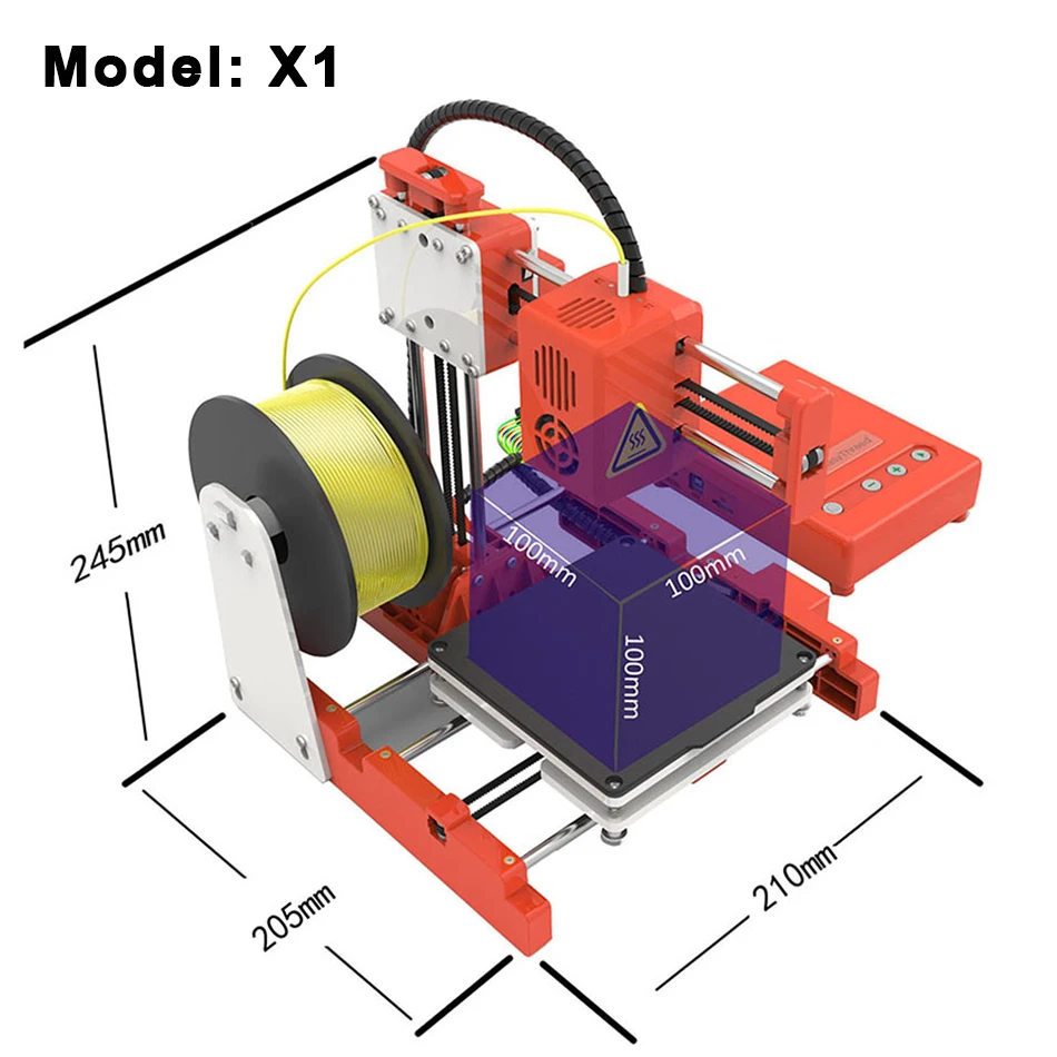 Маленький мини 3d принтер EasyThreed дешевый пла смолы FDM Бразилия российский
